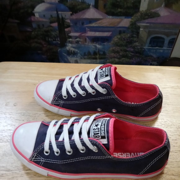 🏀😘CONVERSE ALL STAR LADY WEAR⛵SIZE 6,PINK,BLACK,WHITE COLOR.🌅 - Picture 15 of 16